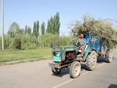 01 Tractor On The Side Of The Road Just After Leaving Kashgar.jpg
